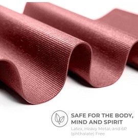 Sunshine Yoga Voyage Yoga Mat, 6 Pack, 72" x 24" Professional Studio and Gym Bulk Yoga Mats, 5mm Thick, Durable, Anti-Tear, Non Slip Fitness and Exercise Mats (Burgundy)