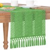 FLCSIed Boho Table Runner Macrame Farmhouse Woven Burlap Rustic Table