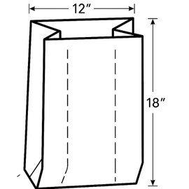 FPI 8" x 4" x 18" Clear Poly Bags - 2 mil - HEAVY DUTY - 100 Pack - Flat Plastic Bags 8x4x18