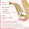 Eliysako Professional Itip hair extensions human hair #P60/16 Grey Brown