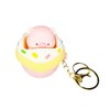 Pandachilla Cute Piglet Bag Charm Keychain, Pink