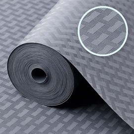 Drawer Liner 30cm x 600cm, Shelf Liners for Kitchen Cabinets EVA Fridge Mats Washable Double Sided Drawer Liner Roll for Cabinet Kitchen Bedroom Bathroom Office (Dark Gray)