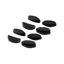 Mryok 2 Pair Replacement Nose Pieces Nose Pads for Oakley HSTN/Top Knot/Spindrift/Wildrye/Side Swept Sunglass - Black & Black