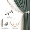 Curtain Holdbacks 4 Pack Curtain Tieback Hooks Crystal Curtain Holdbacks