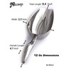 Metal Ice Scoop Stainless Steel, Popcorn Scoop, 9.4 Inch Dog