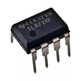Texas Instruments 5PCS Texas Instruments TL072IP TL072 Low Noise JFET Dual Op-Amp DIP-8 New IC