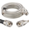 MOOKEERF Dual CB Antenna Coax Cable 10FT,Low Loss RG8X Stranded