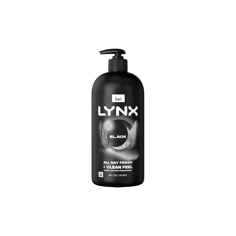 Lynx Pump Shower Gel Black, 900ml