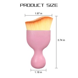 LKAHG Car Brush, Curved Design Vehicle Interior Detailing Dust Collectors, Dirt Dust Cleaning Tool for Dashboard Air Conditioner Vents Computer, Universal Automotive Accessories (Pink)