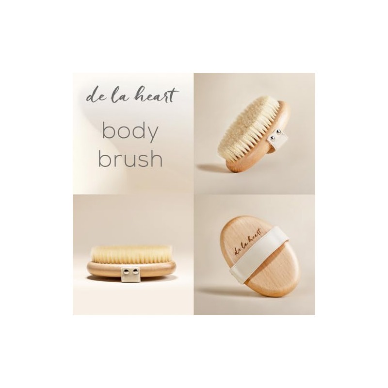 Heart Cepillo Corporal Antideslizante Piel Exfoliante Radiante Fresca