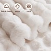 Anysay Faux Fur Throw Blanket, 1000GSM Fluffy Soft Bubble Blanket