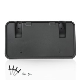 G-PLUS Front Bumper License Plate Frame Bracket Holder Compatible with Ford F250 F350 F450 F550 Super Duty 1999-2004/Fit Excursion 2000-2004 (Include License Plate Screws&Mounting Hardware) Black