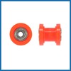 A ABSOPRO 2pcs 8mm Chain Tensioner Roller Slider Pulley Wheel
