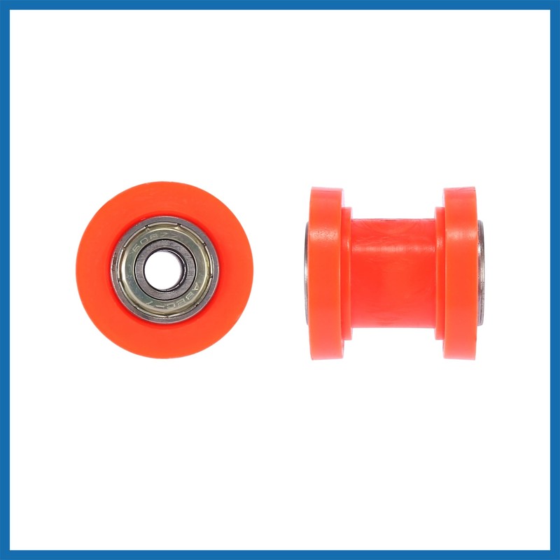 A ABSOPRO 2pcs 8mm Chain Tensioner Roller Slider Pulley Wheel