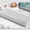 White Keycaps - 136 Keys Crystal Jelly Translucent Keycaps 75