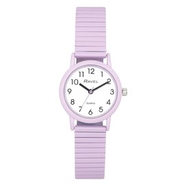 Ravel - Women's Pastel Coloured Fashion Watch on Expander Bracelet (36mm case) - Analogue Quartz - R0237.07.1 - Purple