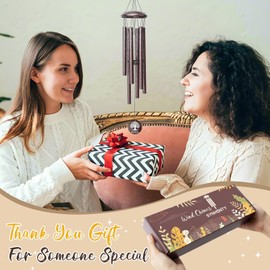 Thank You Gifts for Women Men, 25" Wind Chimes Appreciation Gifts for Employee Teacher, Coworkers, Nurses, Gratitude Thoughtful Gift Ideas for Mother Father Family Friends