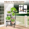 LASZOLA 5 Tier Large Plant Stand Indoor Tall with 10
