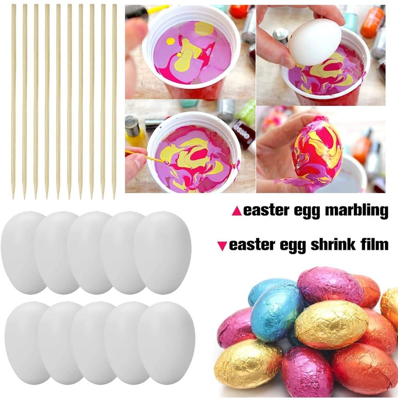 Doublink Easter Eggs 6 cm Plastic + Easter Egg Hanger