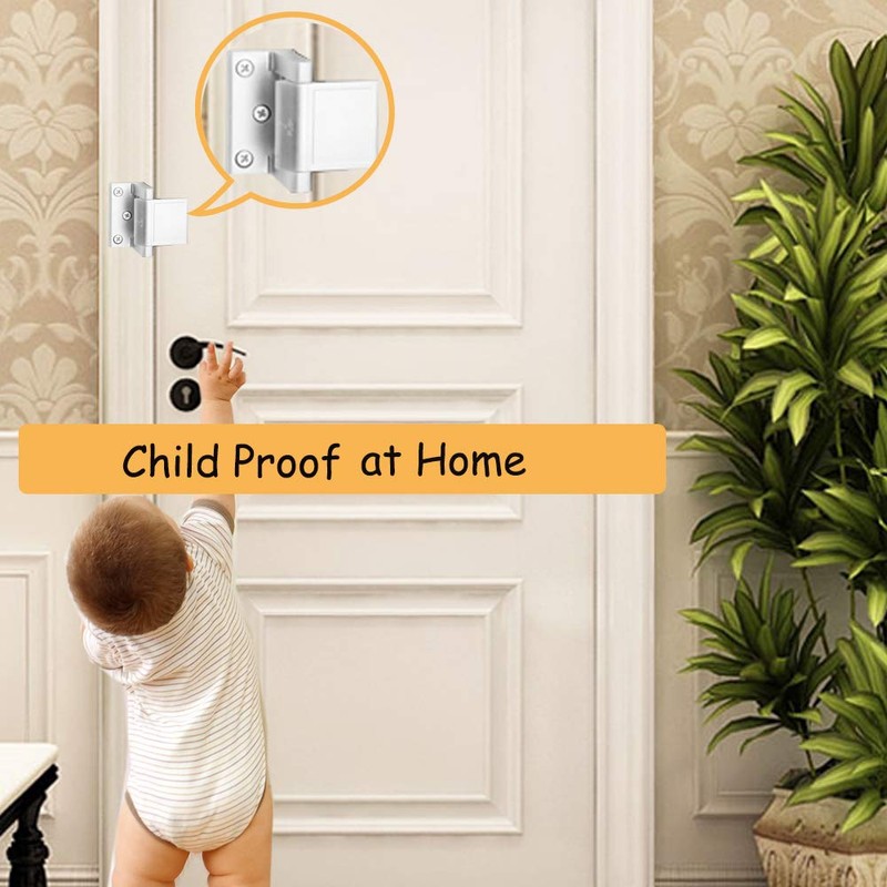 Hotel Security Door Lock with Stainless Steel Screws,Privacy Door Latch