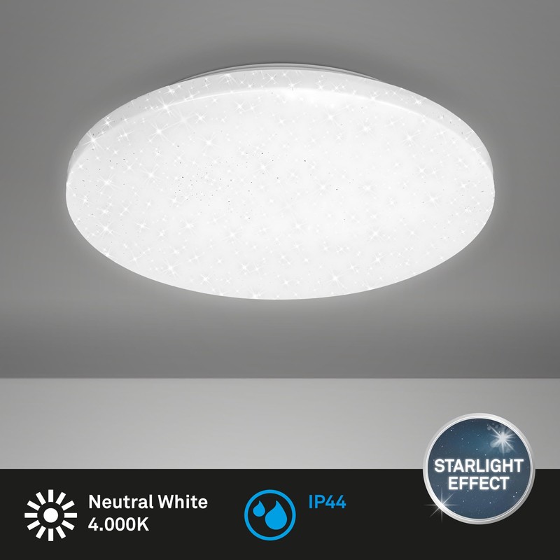 BRILONER - LED Ceiling Light with Star Decoration, LED Ceiling