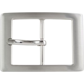 BELTINGER Belt Buckle 4.0 cm | Buckle Interchangeable Buckle Belt Buckle 40 mm Solid | Pin Buckle | Interchangeable Belt up to 4 cm, silver
