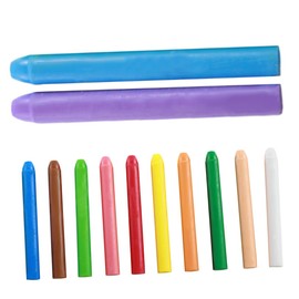 KONTONTY 12pcs Dust Colored Chalks Water Soluble Classroom Chalks for Teachers Easy to Clean for Blackboard Outdoor Playgrounds