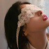 섹시안대 레이스 시스루 이벤트 눈가리개 코스튬 아이마스크 [화이트 와이드 엣지]
