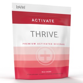 Thrive Activate - Focus & Energy Drink Powder Mix with Real Flavor, 30 Packets- Enhanced Energy, Performance, Vitamin C, Vitamin E, B12 for Mental Clarity (30 Packet, Wild Cherry)