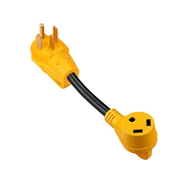 Manshan,50 Amp to 30 Amp RV Adapter, Heavy Duty, Durable