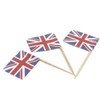 100pcs Mini UK Flags Union Jack Cocktail Sticks Cupcake Toppers