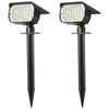WENATY Solar Spot Lights Outdoor Waterproof IP65, 2 Pack Landscape