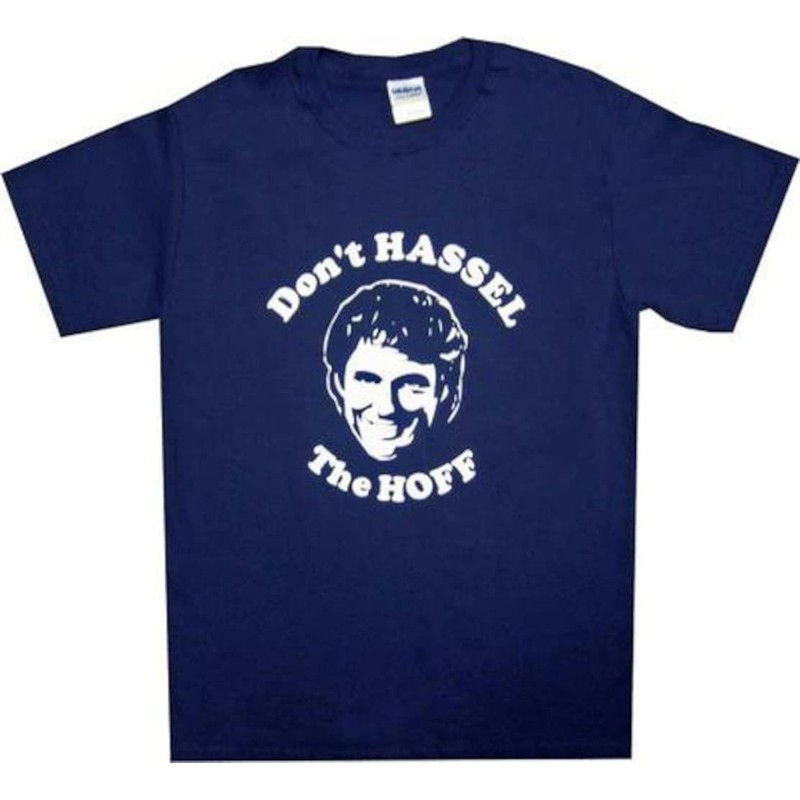 Hasselhoff - Don't Hassel The Hoff t-Shirt Blue