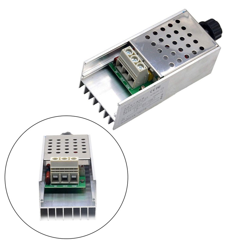 Areyourshop AC220V 10000W SCR Motor Speed Controller Volt Regulator Dimmer
