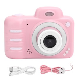 Dual Lens Kids Camera 2.4in Full HD Screen 1080P Photography Video Toy Birthday Gift for ChildrenPink