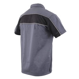 Milwaukee Leather Men's Short Casual, Grey