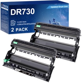 Ankink DR730 Compatible Drum Unit (Not Toner) Replacement for Brother DR-730(2 Pack) DR760 760 for HL-L2350DW HL-L2370DW HL-L2395DW HL-L2325DW MFC-L2750DW MFC-L2710DW L2690DW DCP-L2550DW Printer