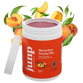 JUNP Electrolytes Powder No Sugar No Carbs – Orchard Fresh Juicy Peach Drink Mix - Potassium & Salt Electrolyte Hydration Powder Zero Calorie Sugar Free Electrolyte Powder, Keto Friendly, 180 Servings