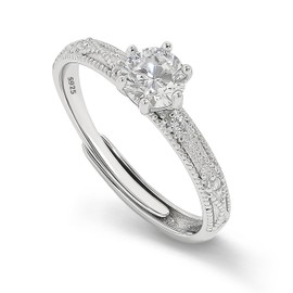 Meissa Paar-Ringe Eheringe Silber 925 Paarpreis Funkelndes Diamantdesign Perfekt für Verlobung Heirat und Hochzeit Ideales Geschenk zum Jahrestag Valentinstag, Damenring 2.5mm