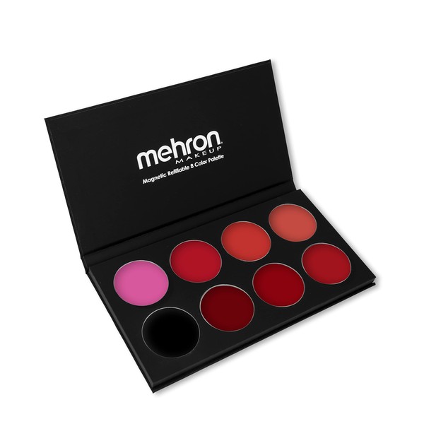 Mehron Makeup Highly Pigmented Semi Mat Lip Cream (8 Colour Palette Spicy)