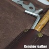 Heavy Duty Tool Apron with Hammer Loop,Waxed Canvas Waist Work