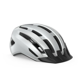 MET - Downtown Leisure Cycling Helmet In White Size Medium/Large (58-61 cm)