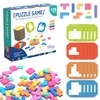 LETTERASHQP Colourful Block Puzzle Game Intelligence Puzzle Game Brain Training