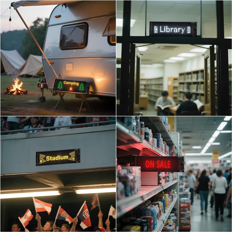 Ligrel 2PCS 14.7"x3.6" LED Eyes for Car Windshield - Devil