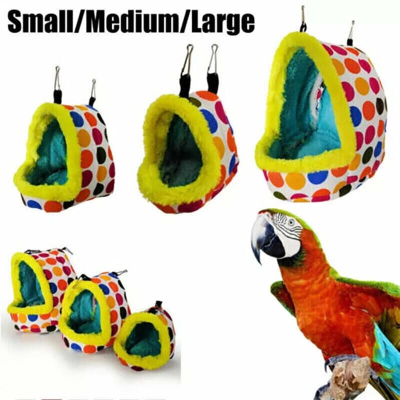 Bird Parrot Hammock Pet Sleep Cotton Nest Hang Cave Cage