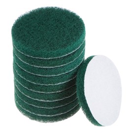sourcing map 10pcs Drill Power Brush 5 inch Tile Scrubber Scouring Pads 150-240 Grit for Bathroom Kitchen Household Cleaning