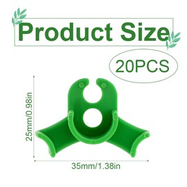 RDNKVB Gardening Plant Support - Innovative Plant Training Clips for Low Stress, Pack of 20 Plant Benders and Trainers, 90 Degree Plant Support Clips for Plant Branches