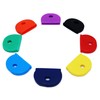 JAM2DAY Pack of 8 Key Cap Covers - Assorted Colours