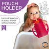 Flipping Holder Squeeze Proof Food Pouch Holder for Toddlers, Babies,