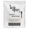 2-Pack Black Little Squirt Syrup Pumps for Coffee Syrup Bottles,